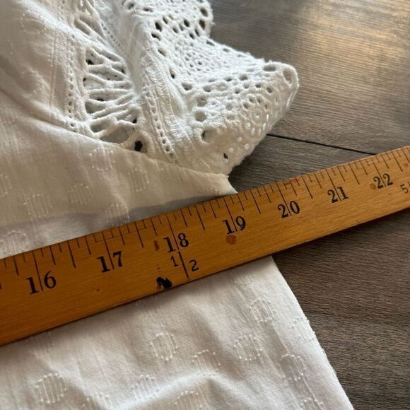 Lilly Pulitzer White Casual‎ Blouse Women Small Bin H-34 - Picture 5 of 7